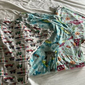 3 Sleeping baby sleep suits - 12-24 months - used condition